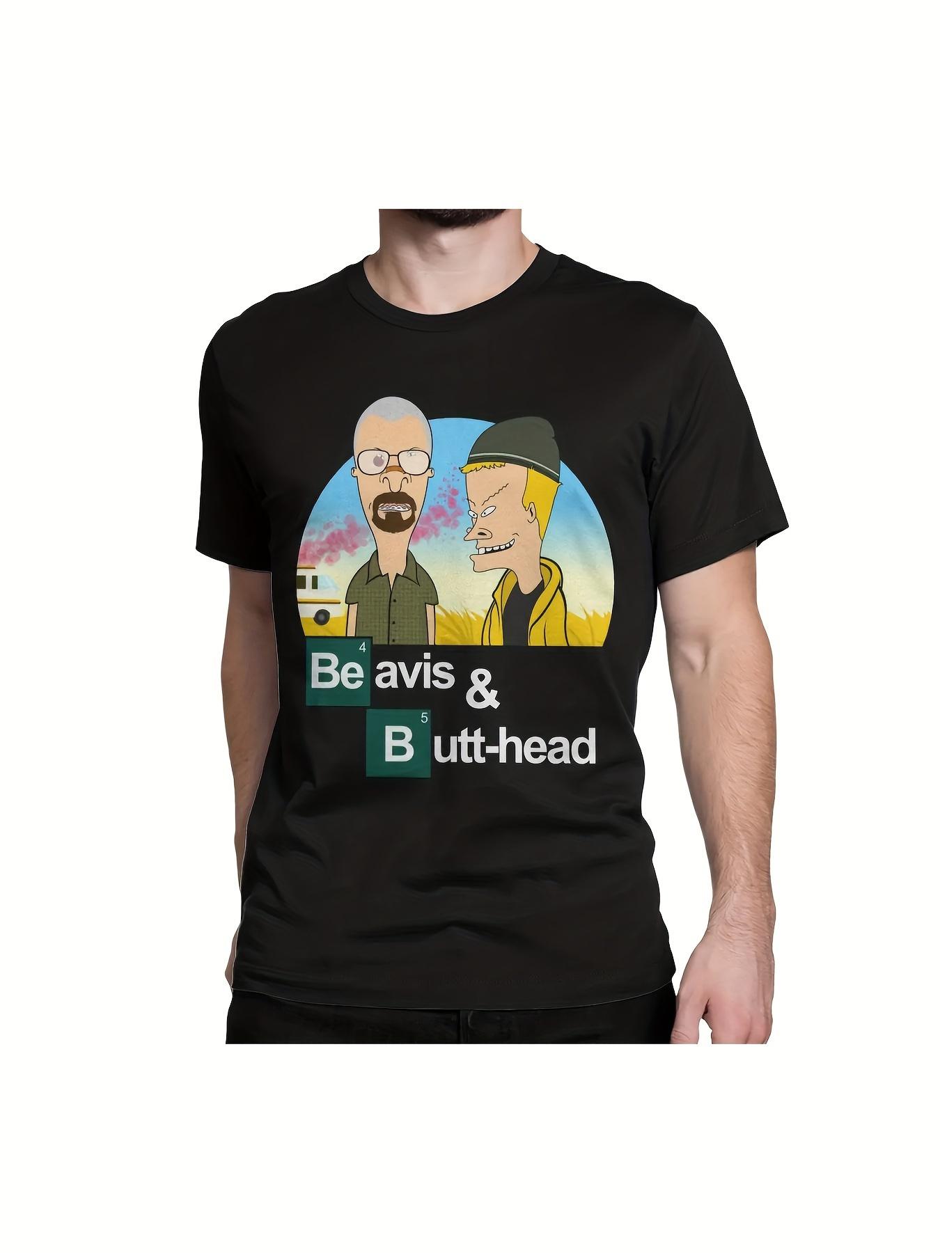 Men s Beavis & Butt-Head 90s T-Shirt - Vintage Cartoon Tee with Beavis & Butt-Head S