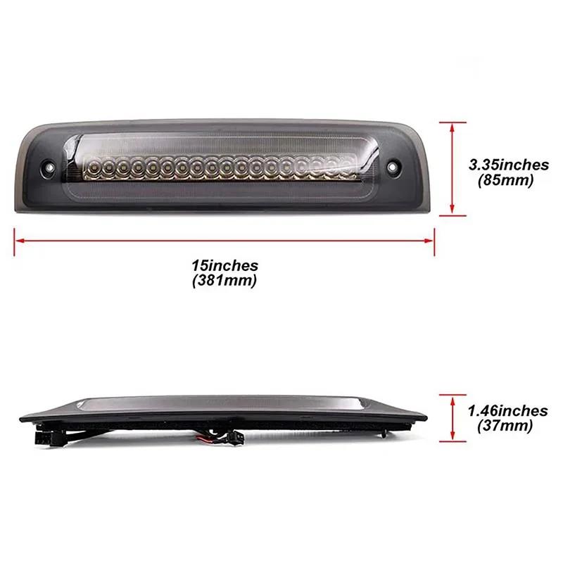 LED Hohe Bremsleuchte Für Dodge Ram 1500 2500 3500 4500 5500 2002-2018 LED Ring Lichtleiter Hohe Dritte Bremsleuchte