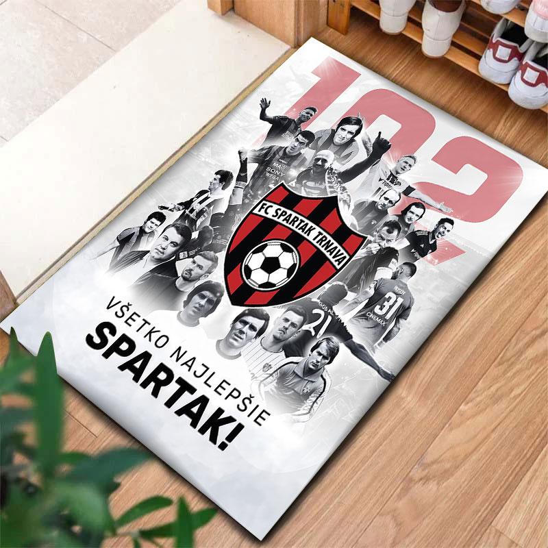Tappeto FC Spartak Trnava per Soggiorno Camera da Letto Decorazione Divano Casa, Tappetino Antiscivolo per Giochi Bambini