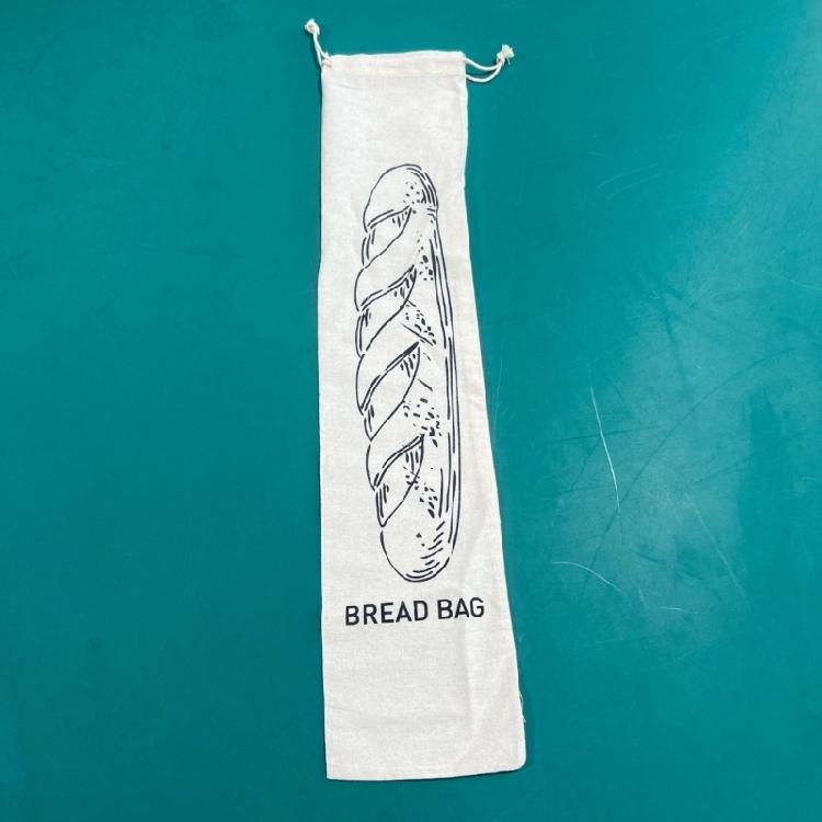 Sustainable Packaging Pouch Functional Linen Drawstring Bag for Bread and Fruits