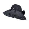 New summer shawl hat women's color glue big eaves sun hat fashionable versatile face small empty top sun protection bucket hat