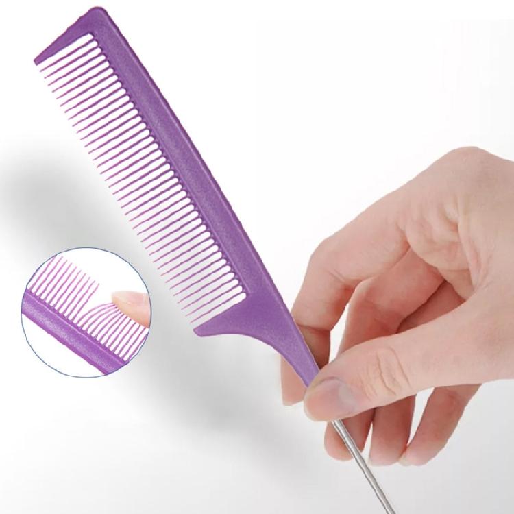 Hair Metal Tail Combs Pointed Plastic Parting Combs for Women Girls for Curly Braiding Heat Resistant Styling Tool