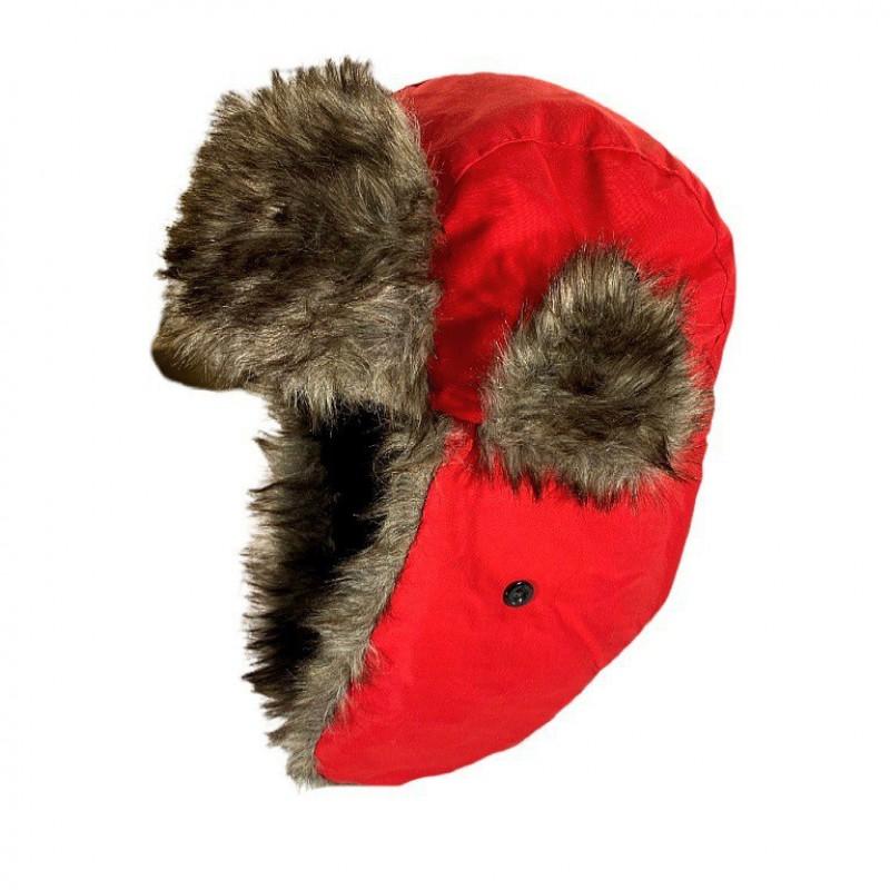 Winter Warm Fleece-Lined Plaid Beanie Hat With Ear Protection Windproof Ski Cap Cold Weather Outdoor Use