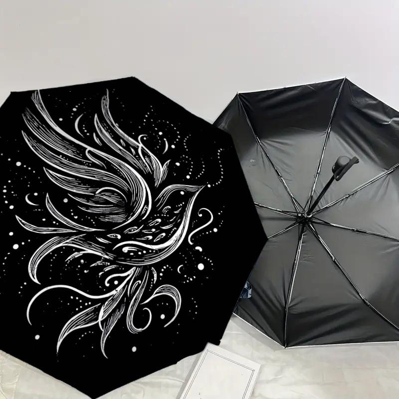 1pc Wings Space Pattern Umbrella Design Automatic Opening and Closing Umbrella, High-quality Travel Umbrella, Lightweight and Portable, -32