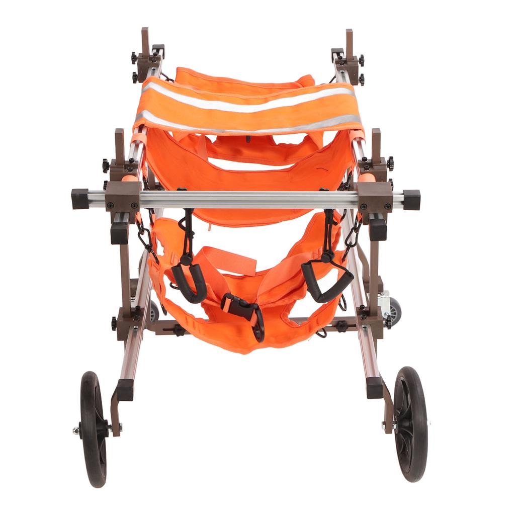 4 Wheel Dog Wheelchair Double Layer Assisted Dog Wheelchair Mobility Aids for Disabled Pets