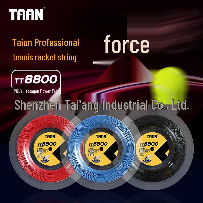 TAAN TT8800 Heptagonal Power Tennis String – 200m Reel with Spiral Structure