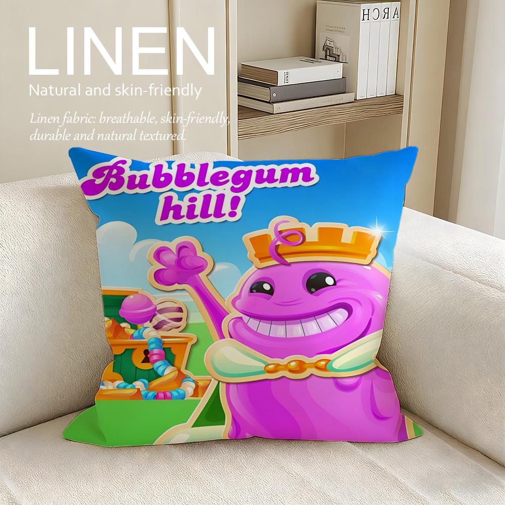 

Game Candy Crush Saga Cushion Cover Pillowcase Set Pcs x x Breathable Washable Sofa Cushion Cover 30X30cm