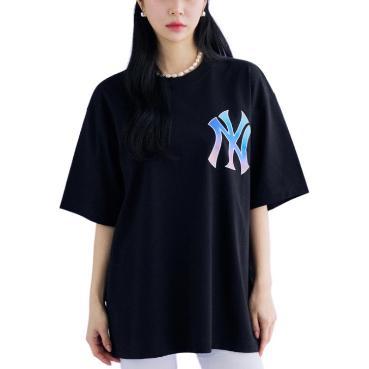 MLB T Shirts Unisex Crew Neck Moderate Straight Fit 3ATSB0333-50BKS