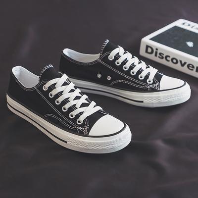 Men's Shoes Canvas Shoes Men's Low-top Cloth Shoes Trendy Versatile Sports Board Shoes Spring and Autumn Summer Casual White Shoes Shoes