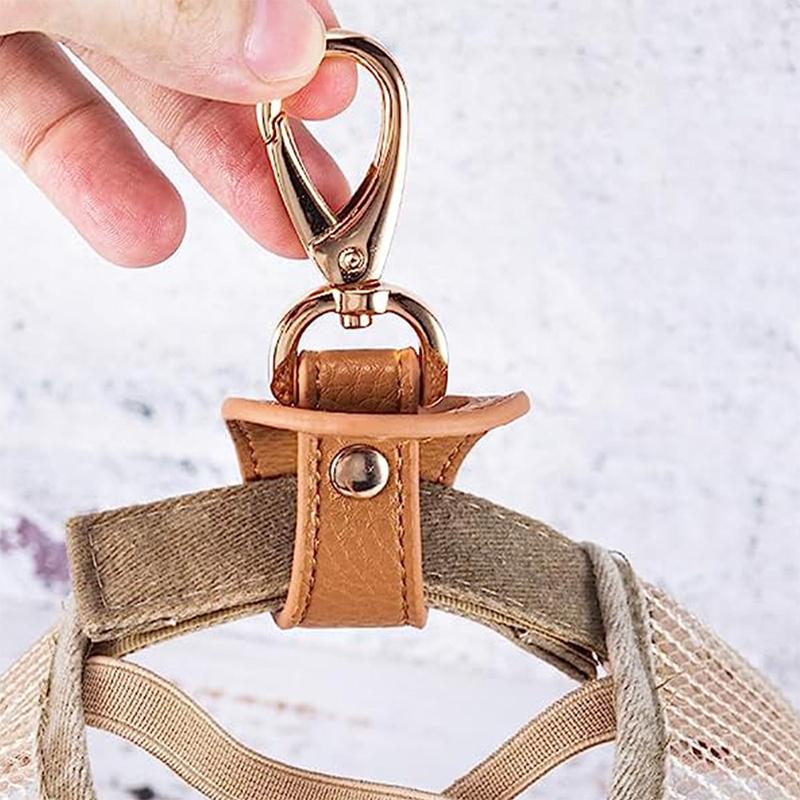 1PC Travel Summer Hat Strap Travel Hat Clip Leather Golf Baseball Hat Clip Simple
