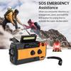 Hand Crank Emergency Radio Solar Crank Portable Outdoor Radio with USB Charging and SOS Alarm