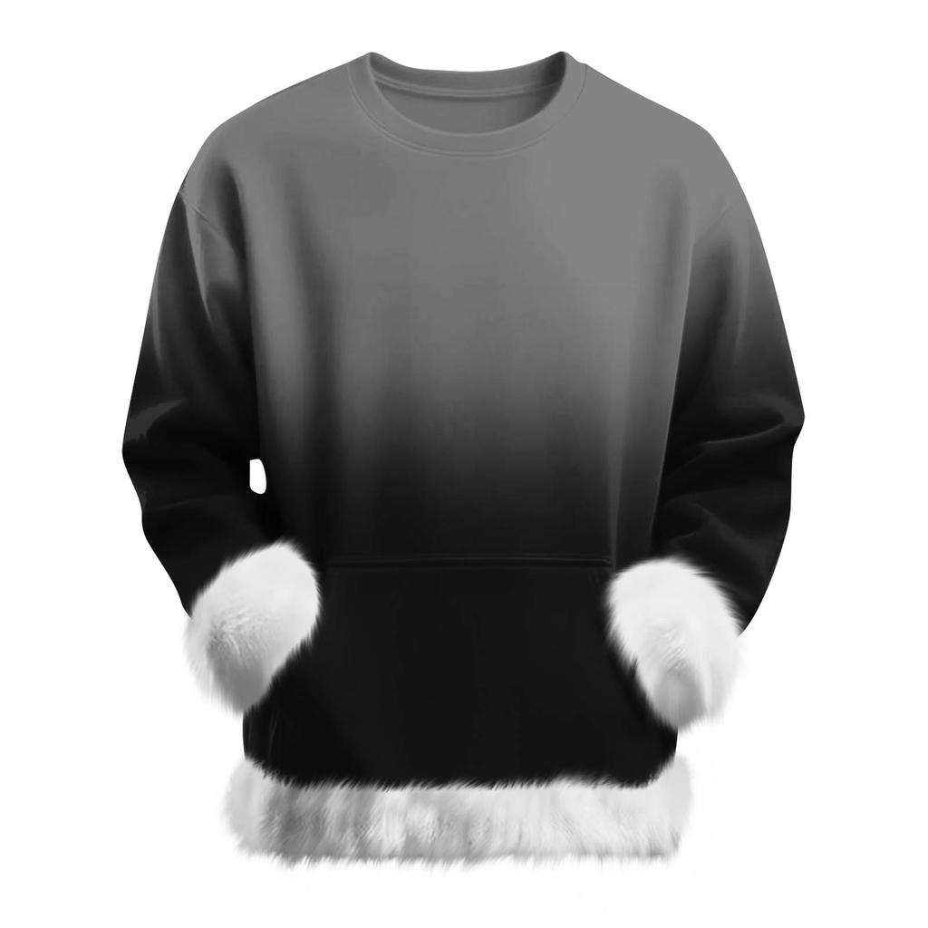 Damska codzienna bluza z długim rękawem w kolorze gradientowym