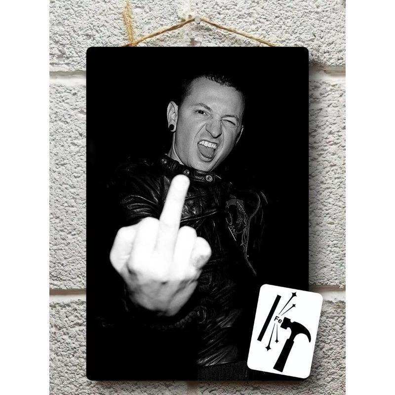 

Металева табличка Linkin Park, Вінтажний постер гурту, Настінне мистецтво 30