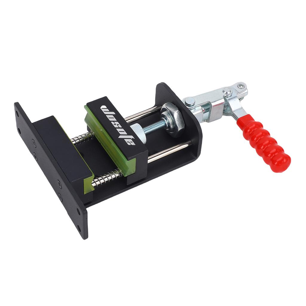 Shaft Clamp, Aluminum Iron Heavy Duty Quick Shaft Vise Gripping Tool with Safe Rubber Clamp and 4 Mounting Screws, for Grip Replacement and