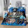 Rapper rod wave printed blanket Warm Flannel Blankets Soft and Comfortable blanket Home Travel Blanket bed linings Birthday Gift