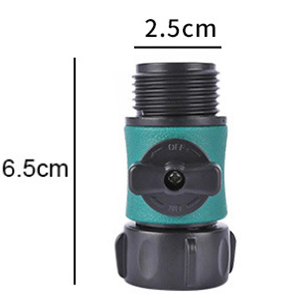 Garden Sprinkler Pipe Valve Control Durable Plastic Single-way Valve Gardening Accessories Car Wash Water Gun Fitting Connector