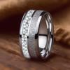 Men's Stainless-Steel Rings Decoration Mens Accessories  For Man Stainless Steel Ring Waterproof  Flower Ring
