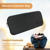 Silicone Makeup Brush Bag Stylish Travel Cosmetic Bag Portable Waterproof Girls Makeup Storage Bag