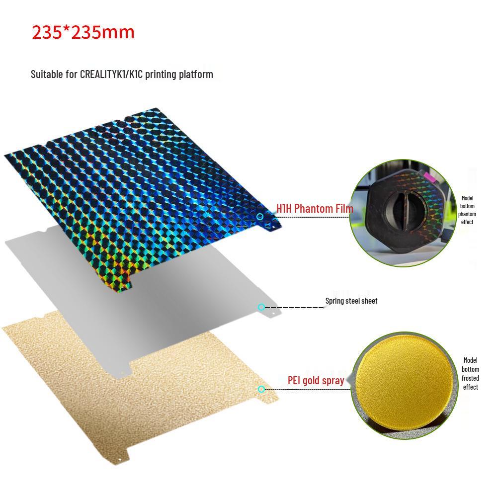 PEI Coated Print Bed Film for Creality K1 MAX/Ender3 S1 3D Printers