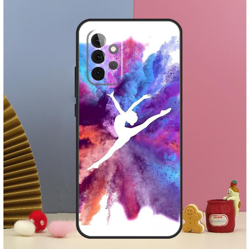Gymnastics Oil Painting Phone Case For Samsung Galaxy A12 A32 A52 A14 A24 A34 A54 A53 A33 A13 A15 A25 A71 A51 Cover