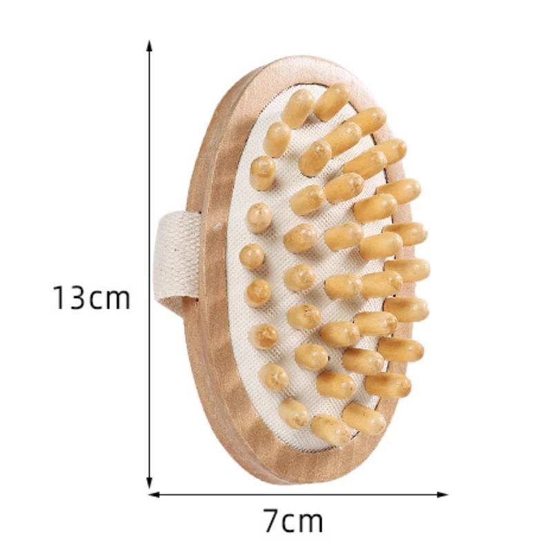 Body Anti Cellulite Brush Soothing Wooden Essential Oil Spa Air Cushion Massage Hair Comb Scalp Massage Brush Dead Skin Remover
