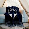 1PC Monter-rey Football Crest Art Printed Soft Flannel Blanket Throw for Adult Bedroom Living Room Sofa Camping Travel Fan gifts Christmas Gifts