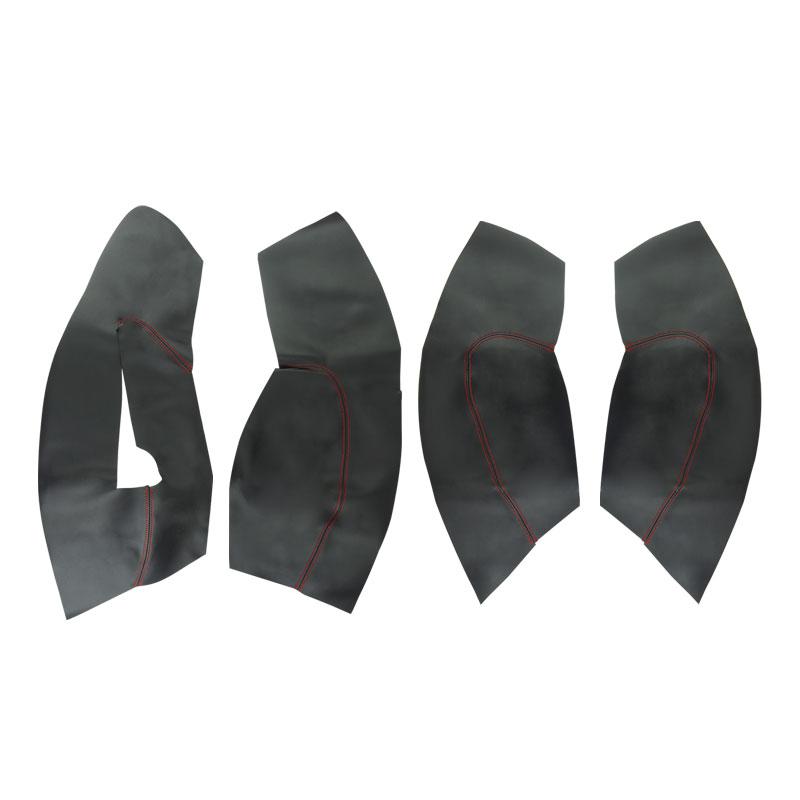 Microfiber Leather Car Interior Door Armrest Panel Protective Cover For Skoda Octavia 2007 2008 2009 2010 2011 2012 2013