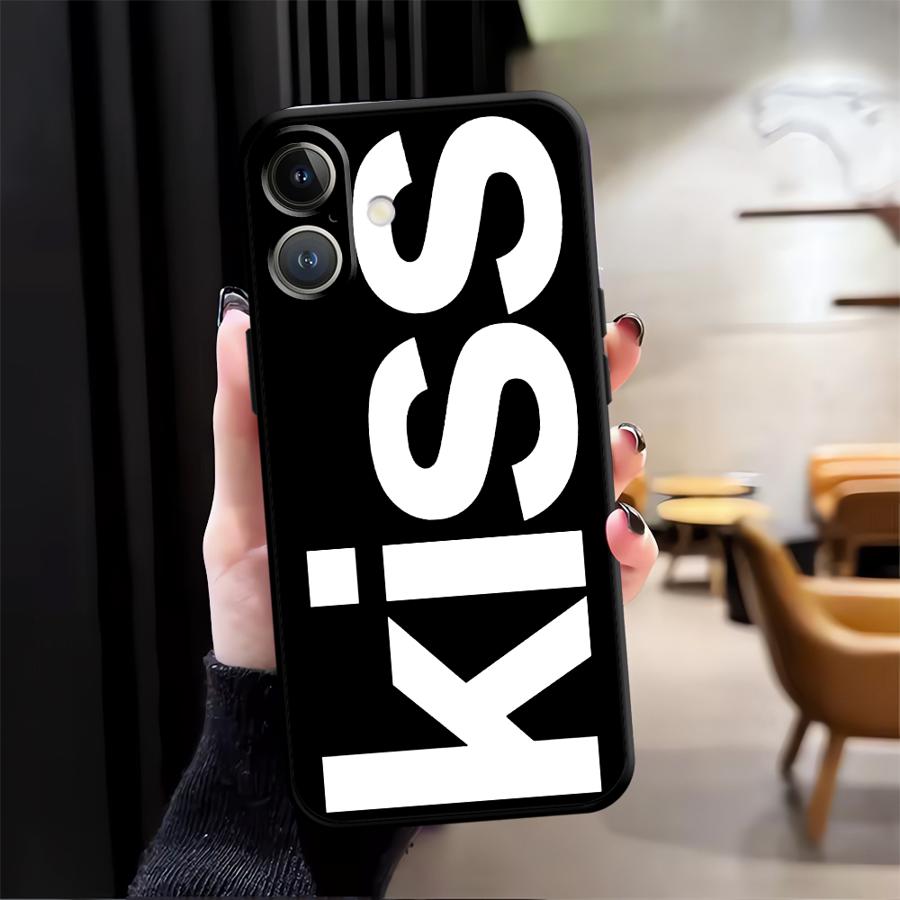 Case for Apple iPhone 17 Pro Max 15 Pro 7 8 Air 16 11 13 12 14 XR XS MAX Funda Phone Cover Letters Kiss