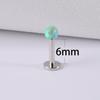 1PC 361L Surgical Steel Opal Ball Lip Stud Internally Threaded 3mm Opal Labret Ear Tragus Cartilage Helix Daith Earring Piercing 4