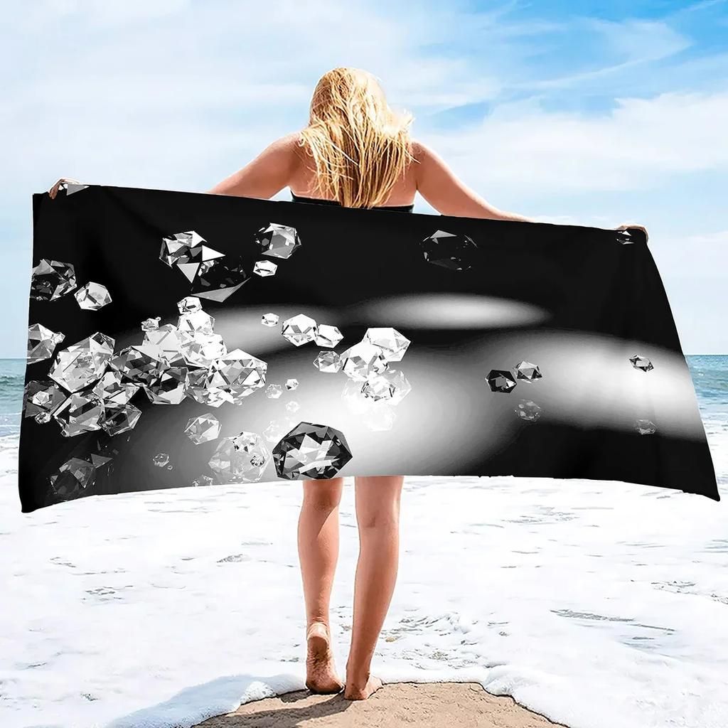 Asciugamano da Spiaggia in Microfibra Senza Sabbia Super Assorbente Leggero Sottile Coperta Asciugamano Telo da Spiaggia Extra Large Asciugamano da Bagno Campeggio Yoga