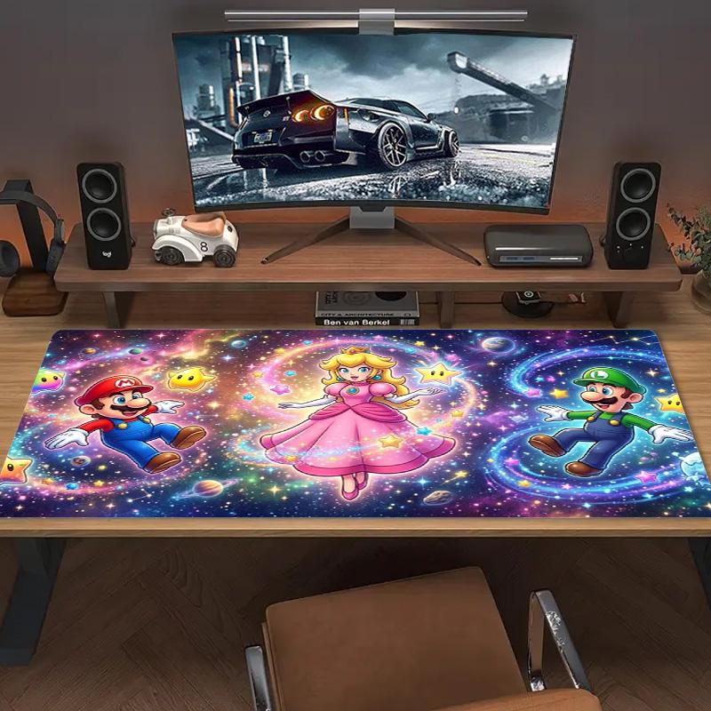 Super Brothers Color Mouse Pad Large Gaming Table Cushion Non-slip Laptop Tablet Big Mousepad XXL Mat Mini PC Playmat With Lock edge
