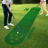 Mini EVA Golf Course,Green Floor Mount Putter Golf Pong 299.72*48.26*2.54cm for Indoor and Outdoor