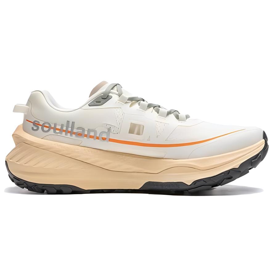 Li Ning Slip Resistant Abrasion Resistant Low Top Running Shoes Women's Ecru ARNU004-22