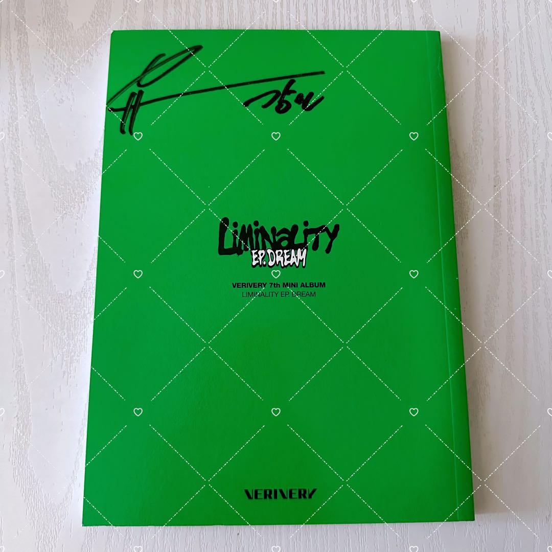 

[USED] VERIVERY Liminality EP.DREAM Kangmin autograph
