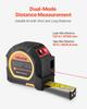 2-in-1 Laser Tape Measure, 41m Rechargeable Laser Measurement Tool & 4.8m Measuring Tape with Magnetic, 4 Modes-Length, Area, Volume,