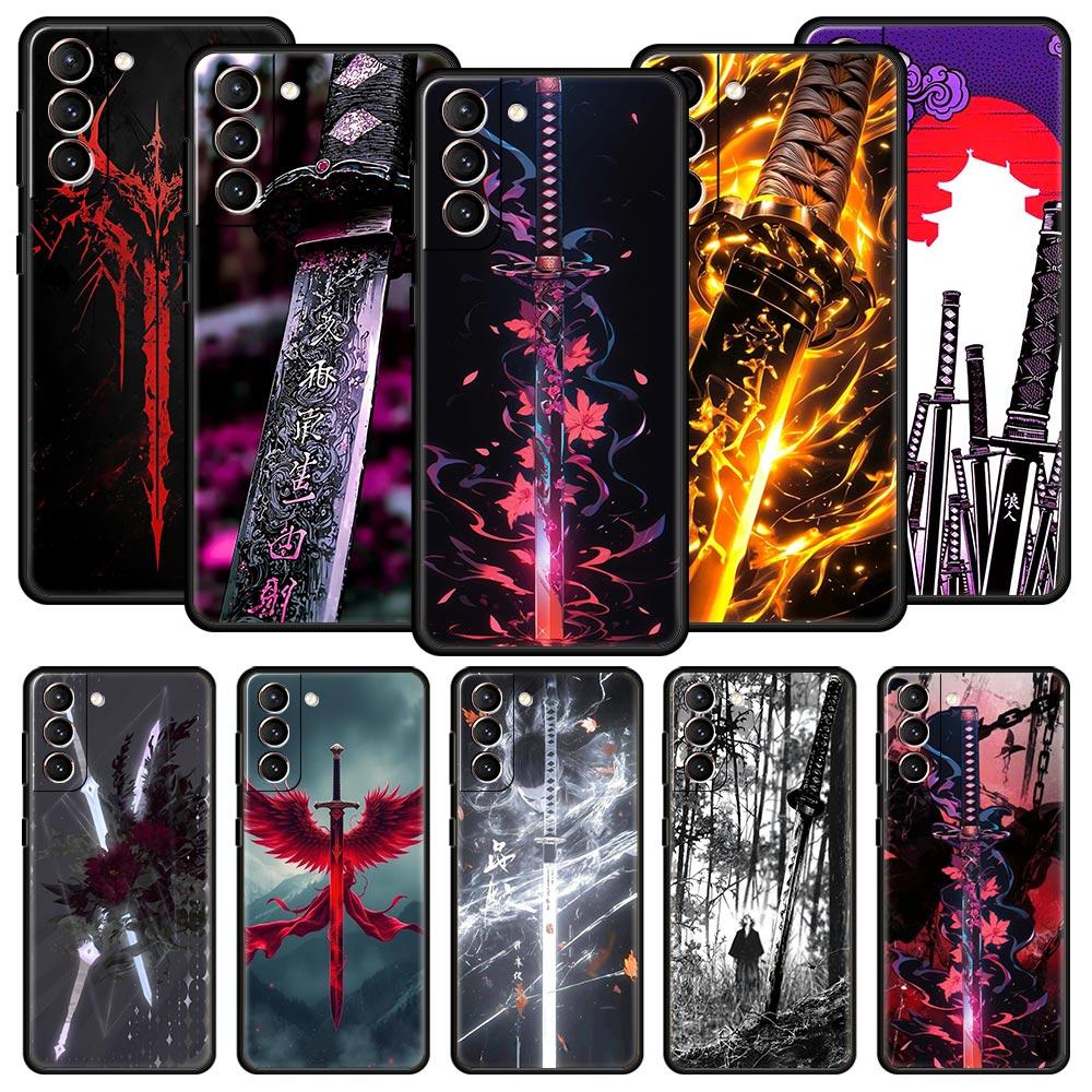 The Sword Creative Pattern Phone Case Cover for Samsung Galaxy S26 S25 S24 S23 S22 S20 S21 FE Ultra S25 Edge Plus Soft TPU Shell