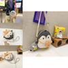 Adorable Cartoon Penguin Shoulder Bag Lightweight Corduroy Crossbody For Kids