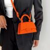 Handbag Single-shoulder Crossbody Small Square Solid Retro Fashionable All-matching Simple Daily Life Design Popular