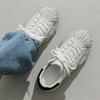 New shell head thick-soled CM inner height increase low-top casual board shoes dissolving shoes retro muffin bottom