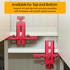 Cabinet Hardware Jig Adjustable Cabinet Door Mounting Tool with Rebounder Hole Punch for Hinge Alignment Aluminum Alloy
