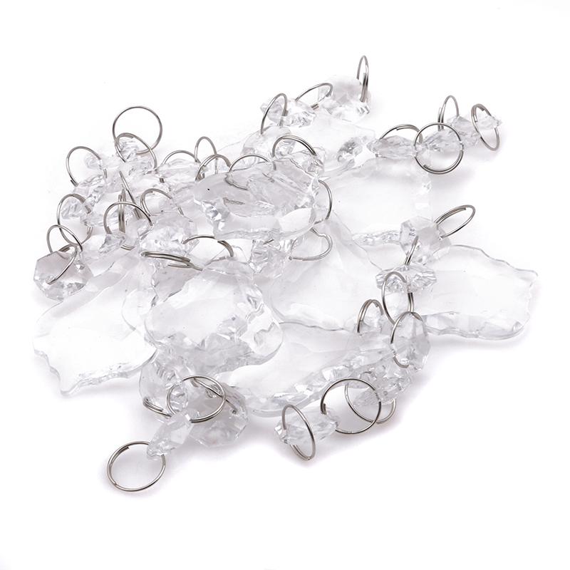 10pcs Acrylic Crystal Clear Beads Garland Chandelier Hanging Wedding Party Decor