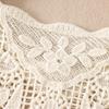 DIMANAF 2025 New Summer Basic Shirt Women Lace Blouse Short Tops Tees Casual Loose White Short  Tees