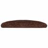 VidaXL Tapis d'escalier 30 pièces 65 x 21 x 4 cm Marron Demi-rond Grand 3365815