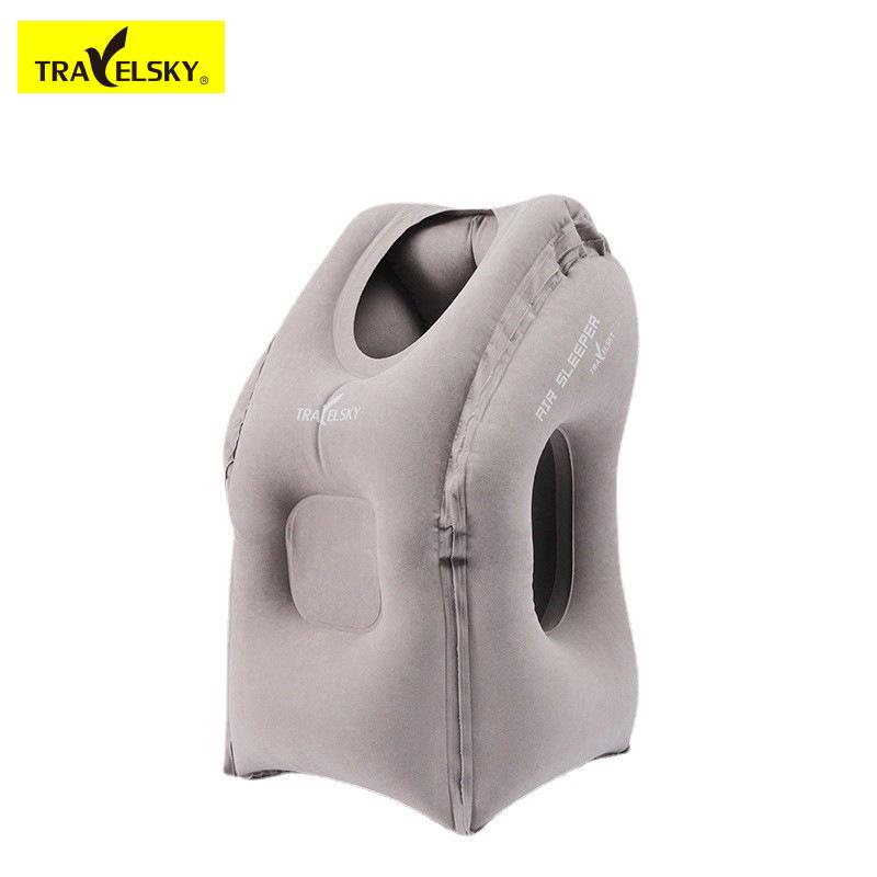 Tragbares aufblasbares Nackenkissen für Reisen, Büro und Autos - Langstrecke, Hochgeschwindigkeitsbahn und Nickerchenkissen