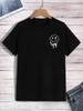 A Funny Smile Face That Is About To Melt Printed Tshirt Men Fashion Oversize T-Shirt Summer Cotton Clothes Loose Casual Tees ...