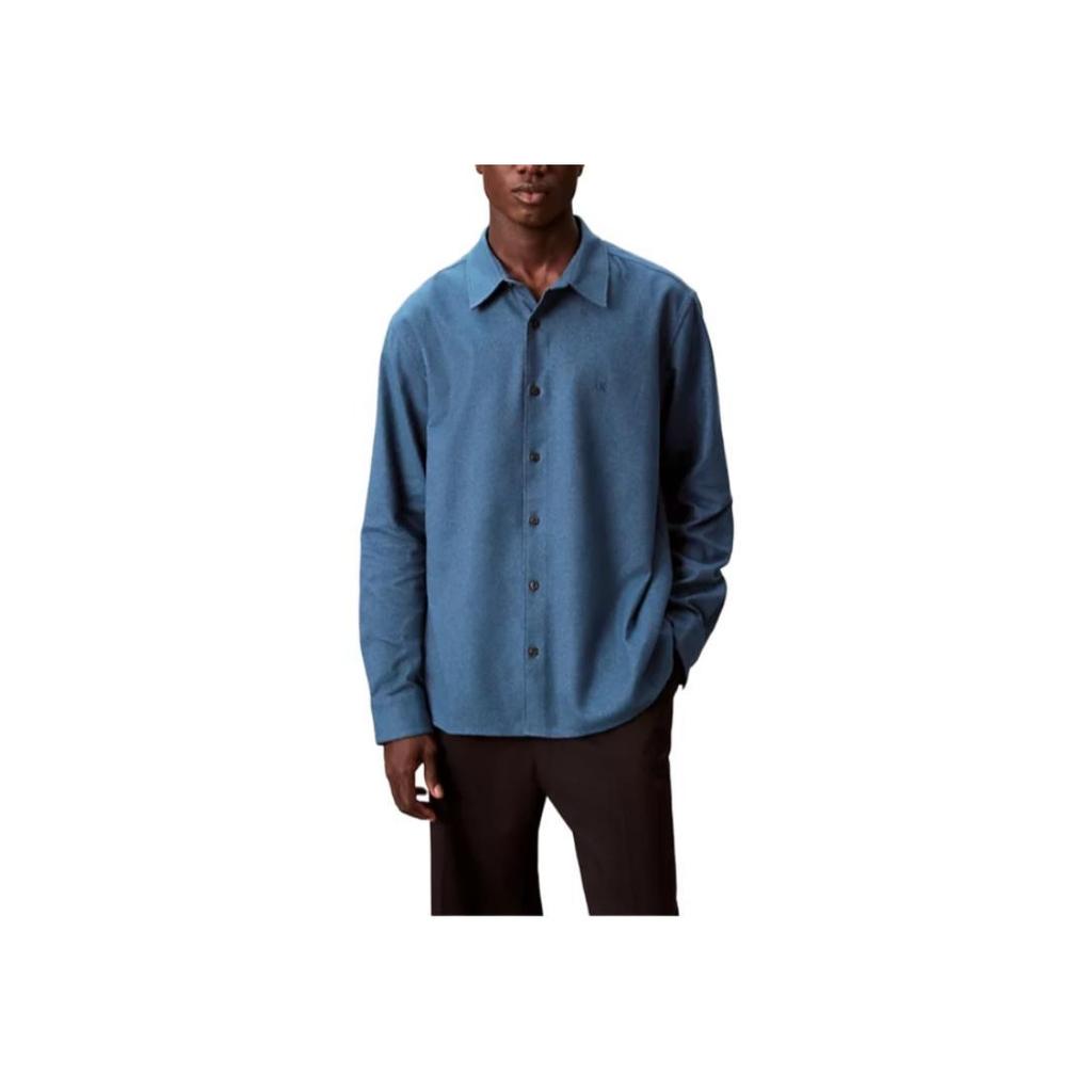 Calvin Klein Comfortable Button Fashion Versatile Casual Long Sleeve Shirt Men shirts 4LD119G-ROC