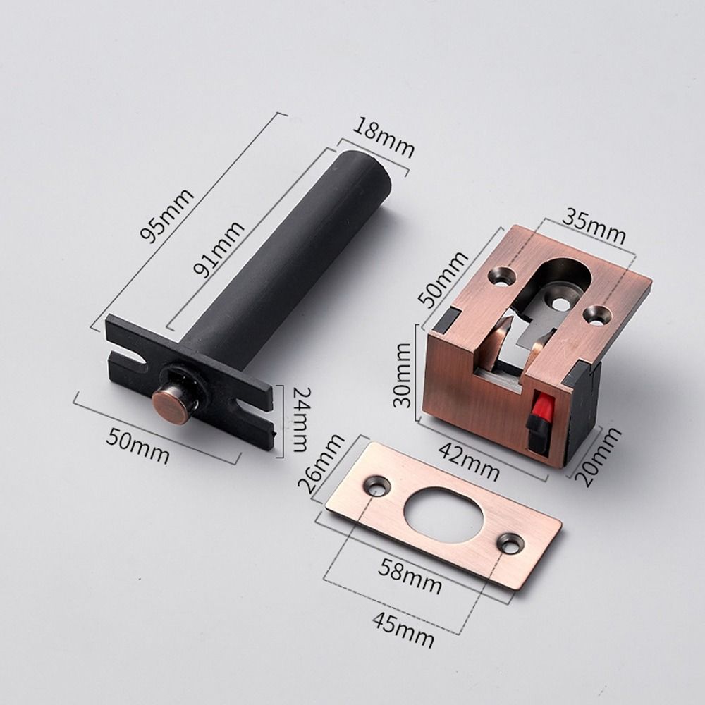 New Stainless Steel Anti-theft Chain Security Door Anti-theft Lock High Hardness Invisible Door Guard Bolt Door