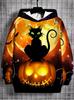 Halloweenová Kreslená 3D Tištěná Dětská Mikina Módní Street Style Dlouhý Rukáv Vrchní Díly Lehká Pohodlná Mikina s Kapucí