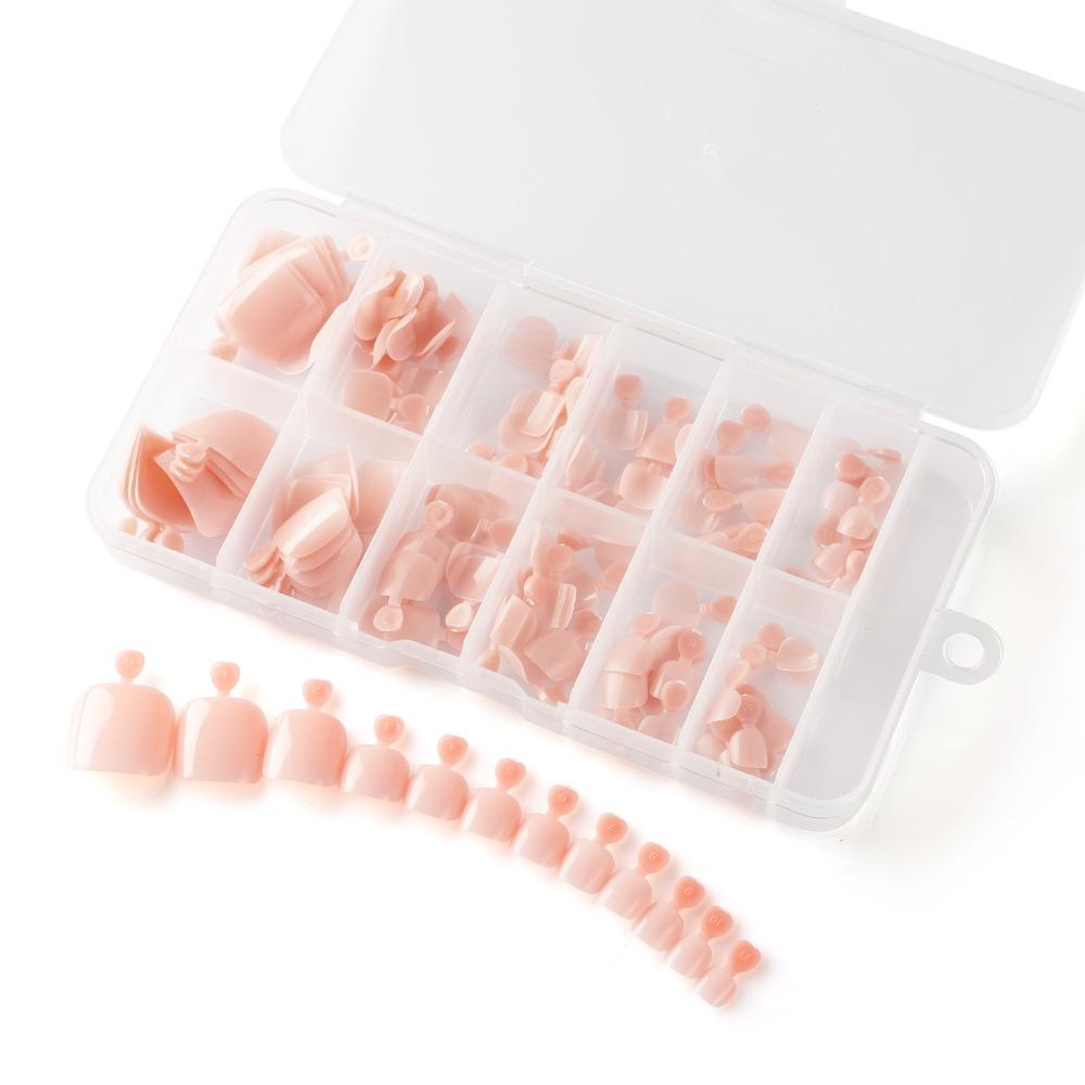120pcs Artificial Fake Toe Nails Acrylic Toe Nail Tips New False Toenail Tip  Women