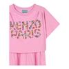 Vestido T-shirt com Logo Kenzo para Meninas